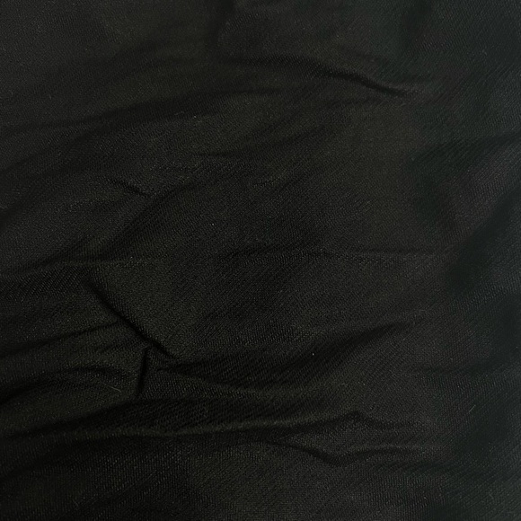 Black Zara Cropped Halter Black Linen Top - Picture 3 of 4